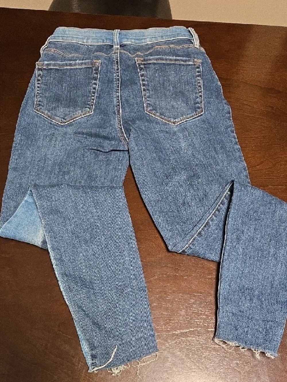 PacSun Two-Tone Blue Patchwork Skinny Jeans - Picture 5 of 5